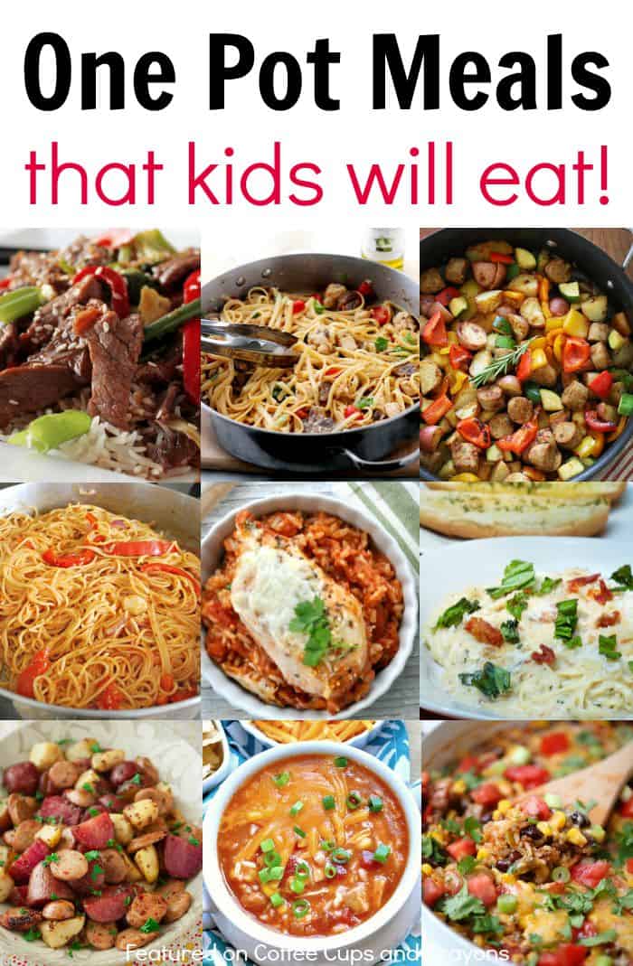 Kid Friendly One Pot Meals! Easy dinner recipes for busy nights!
