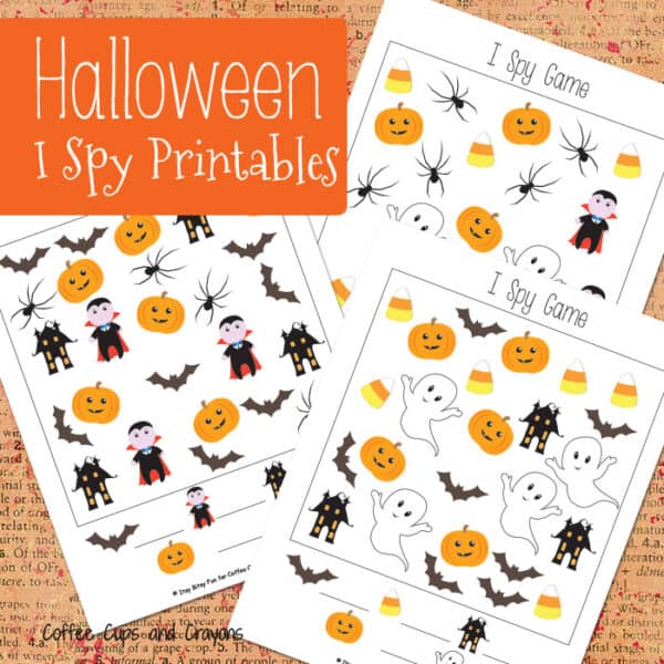 Halloween I Spy Printables - Coffee Cups and Crayons