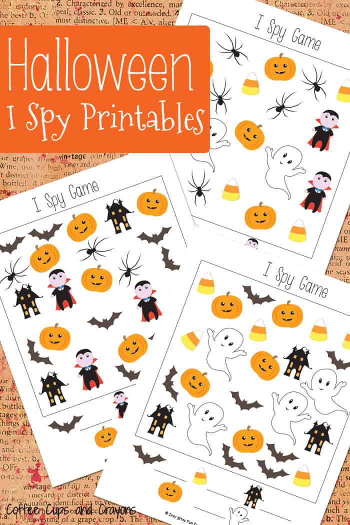 Halloween I Spy Printables Coffee Cups And Crayons