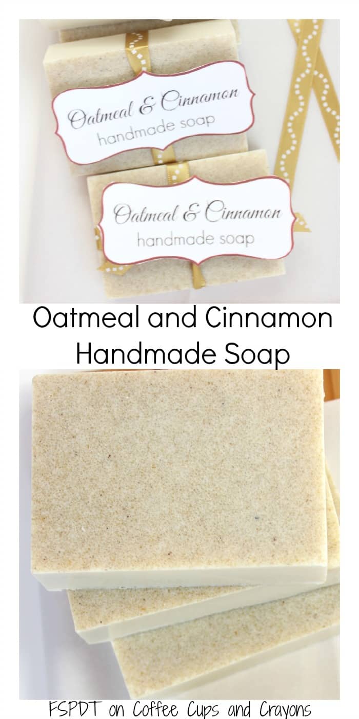 oatmeal and cinnamon handmade soap 