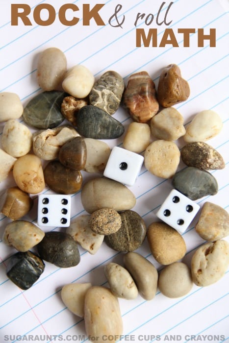 Use rocks and dice to work on this rock and roll place value math activity!