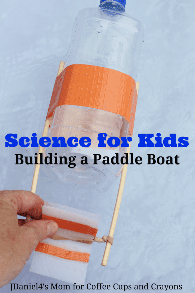 stem for kids: build a paddle boat coffee cups and crayons