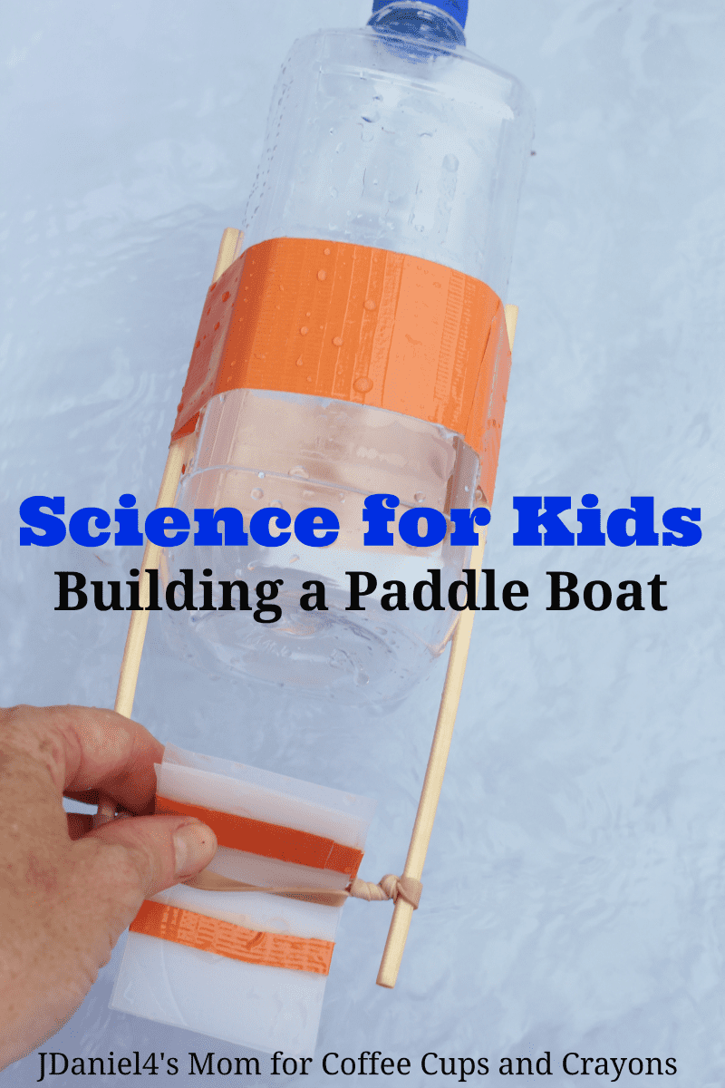 Science for Kids--Build a Paddle Boat! Try it indoors or out for some fun STEM learning.