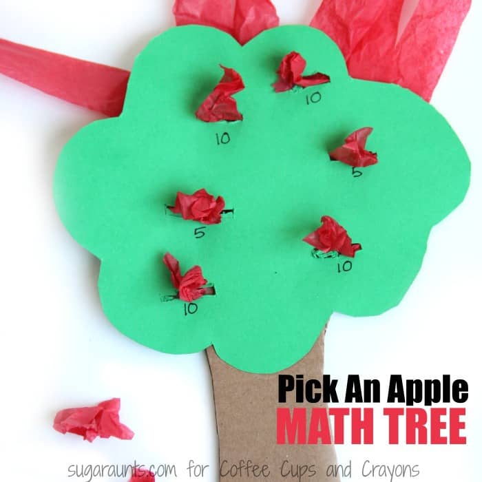 Kids love this apple theme math activity.
