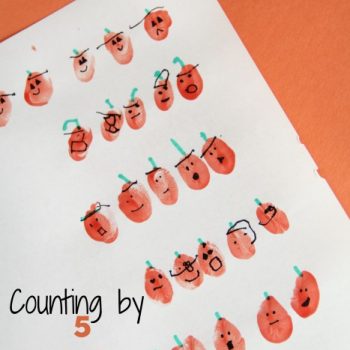 This Five Little Pumpkins counting by fives activity is perfect for the popular Halloween children's book.