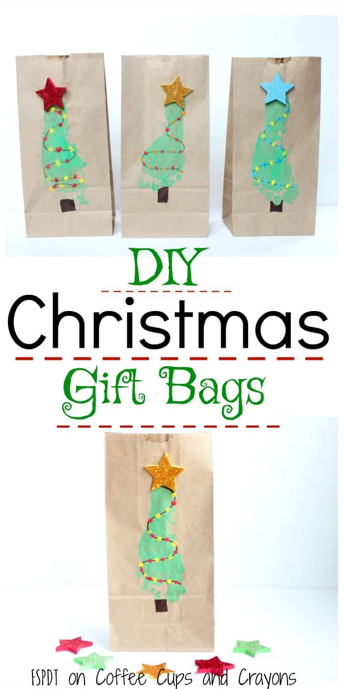 DIY Christmas Gift Bag Kids Can Make
