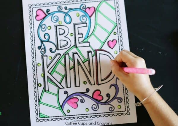 Get Kids Excited About Doing Good with a Kindness Coloring Page