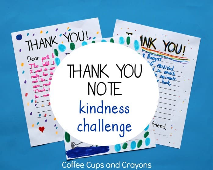 Take the thank you note kindness challenge with your kids!
