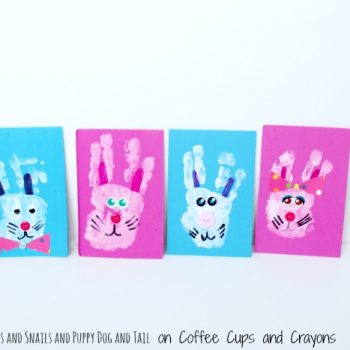 Bunny Hanprint Craft for Easter