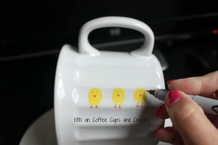 Print craft coffee mug bird feeder