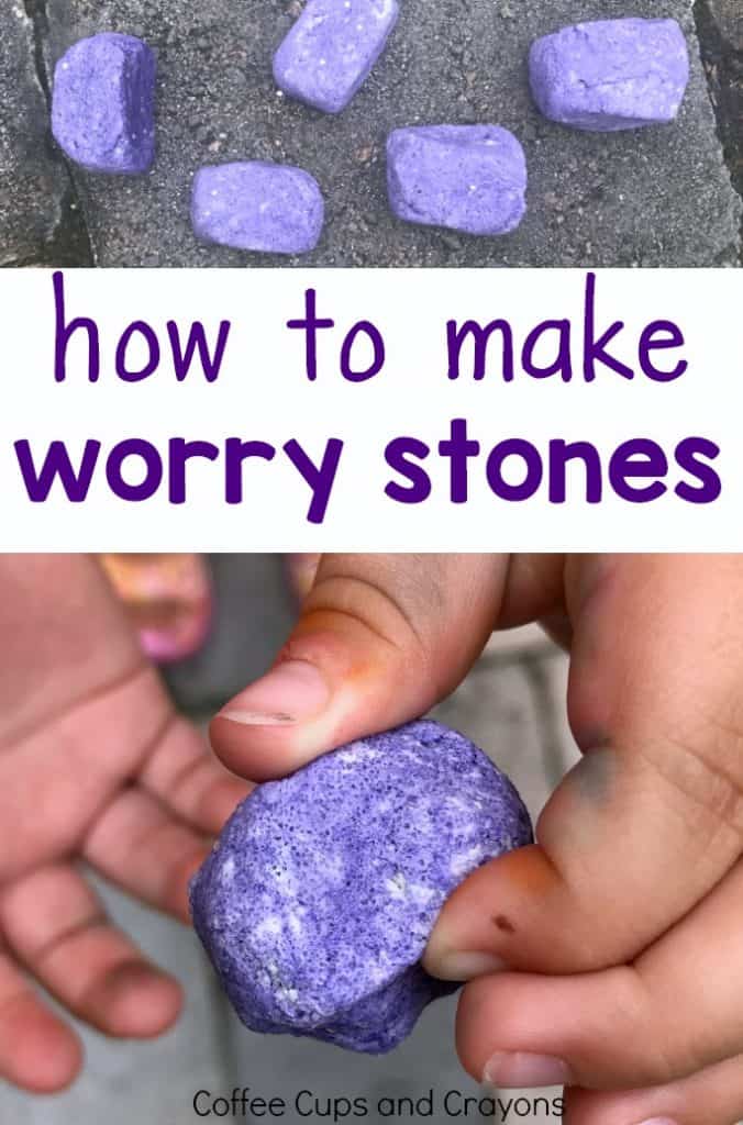 How to make and use worry stones with kids! Great for back to school!