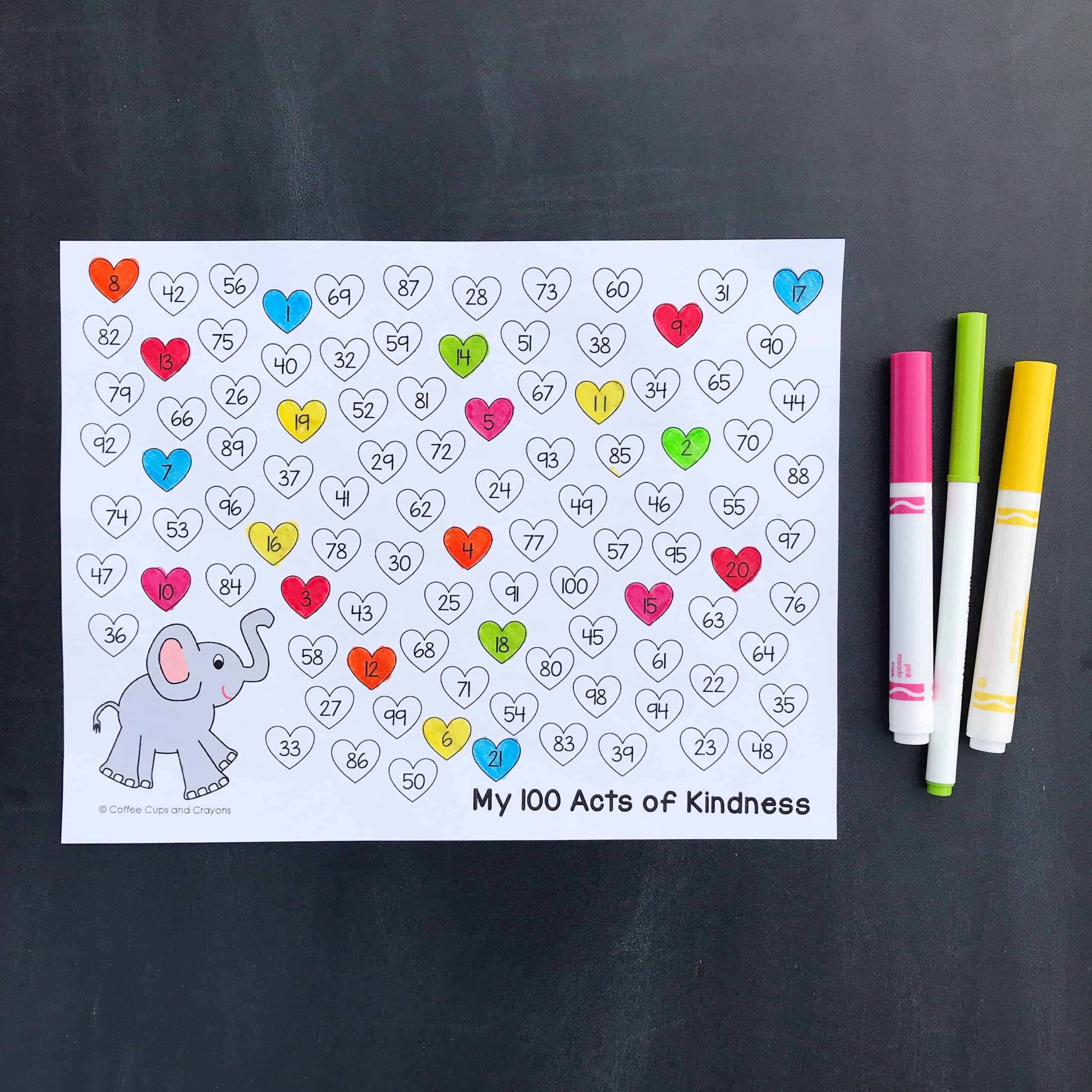 100-acts-of-kindness-project-and-recording-sheet-coffee-cups-and-crayons