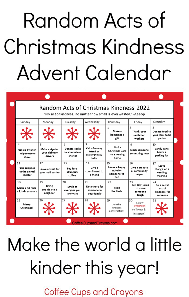 Free Printable Christmas Advent Calendar for 2023